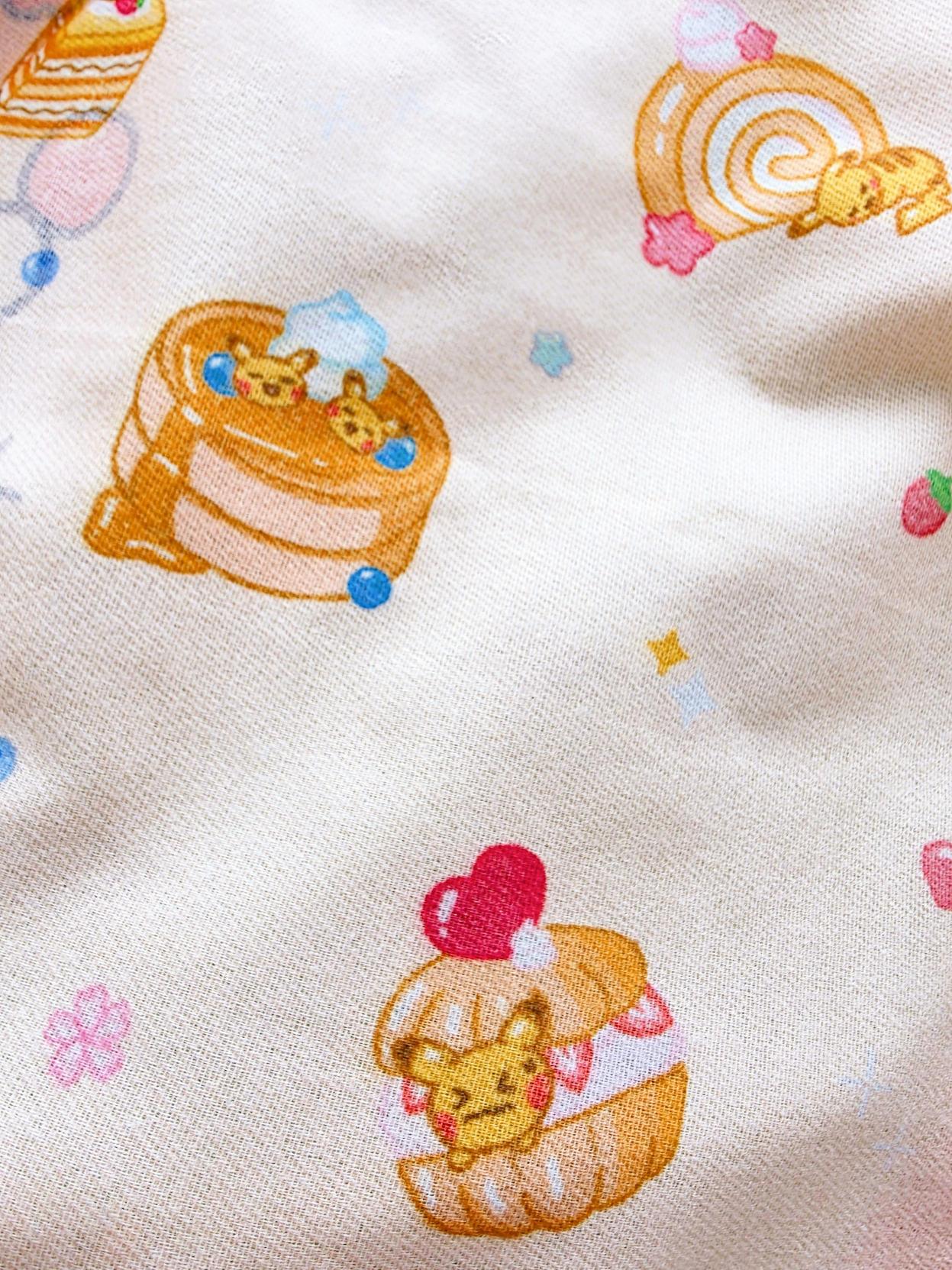 Pikachu's Sweet Desserts Double-sided Pashmina (Capsule 02)