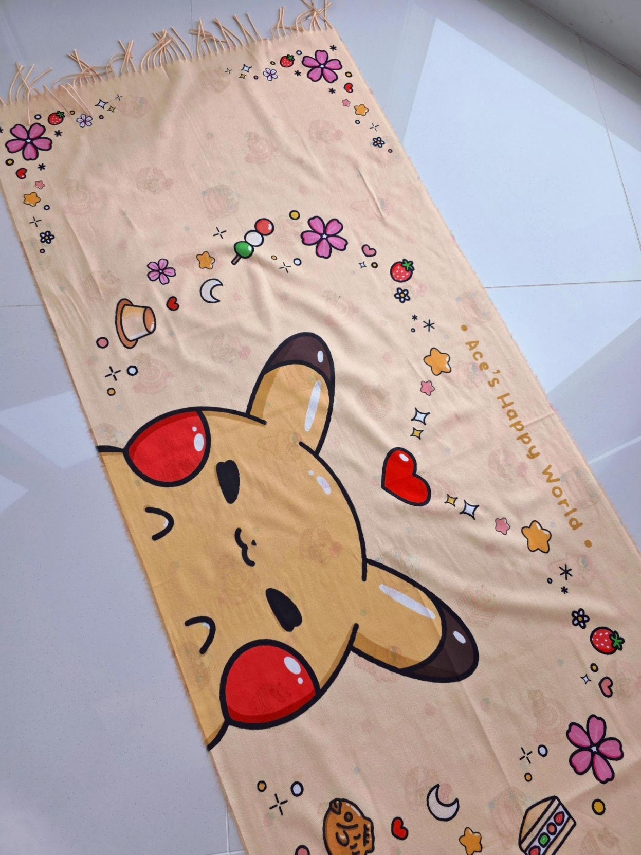Pikachu's Sweet Desserts Double-sided Pashmina (Capsule 02)
