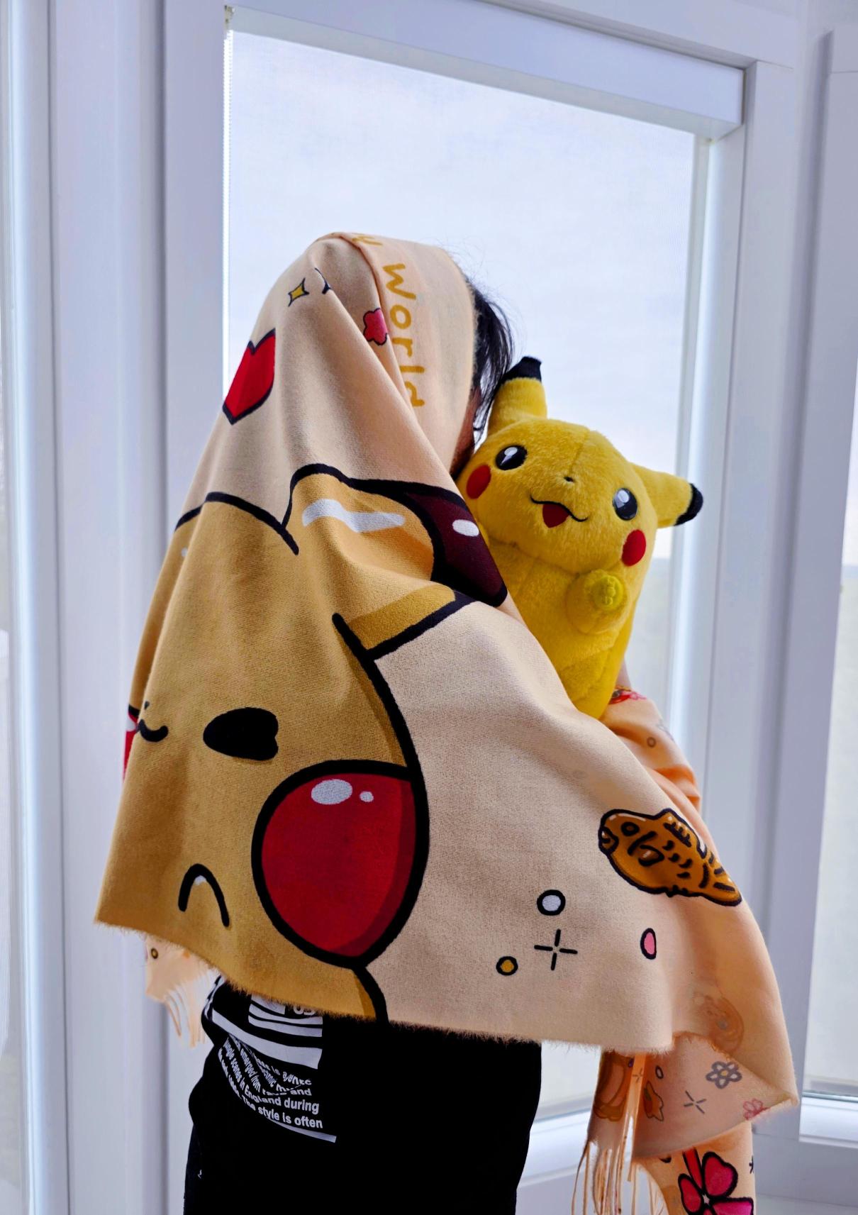 Pikachu's Sweet Desserts Double-sided Pashmina (Capsule 02)